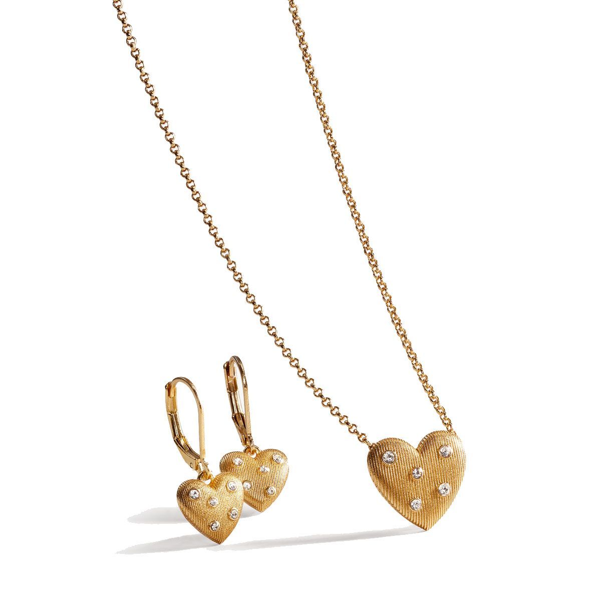 YANBAL - Coleccion Collar y Aretes Corazone Cristal Yanbal