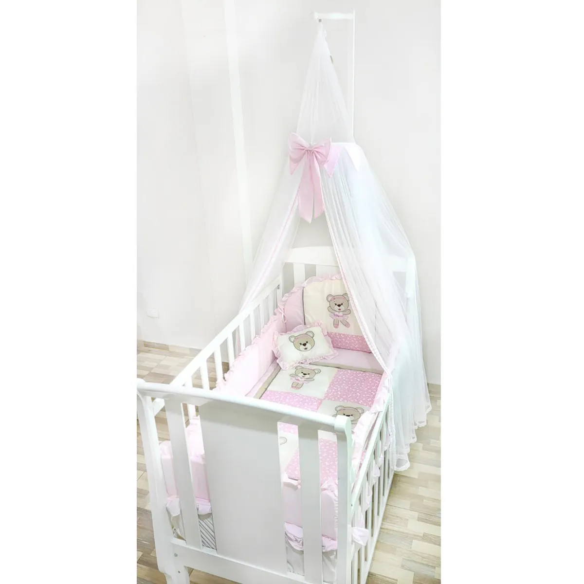 BABY MERINOS - Mosquitero Tul Dosel para cuna - Rosado