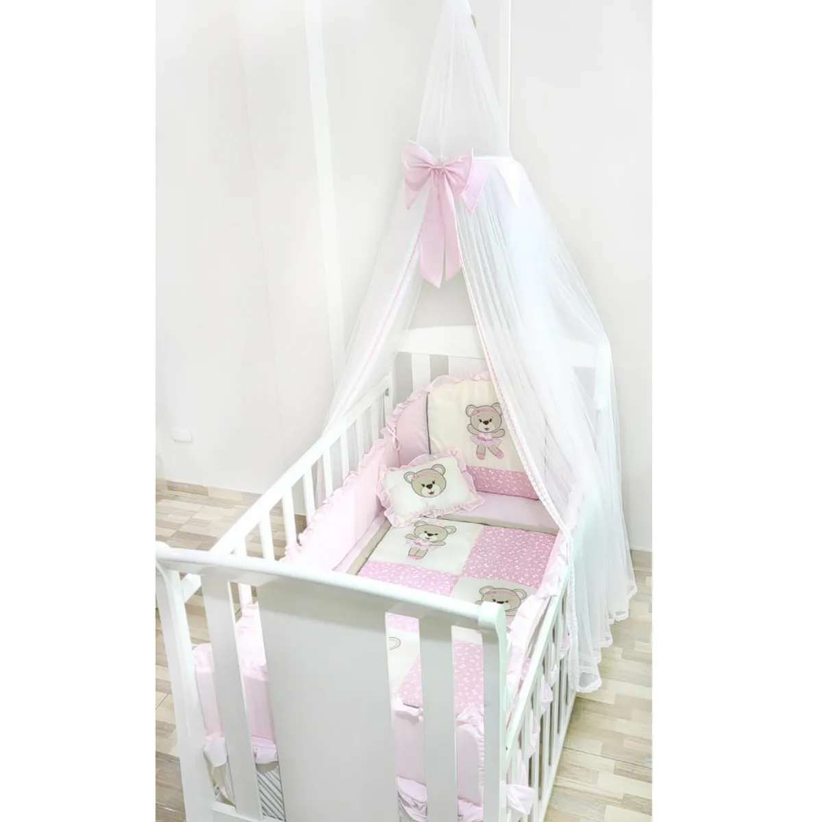 BABY MERINOS - Mosquitero Tul Dosel para cuna - Rosado