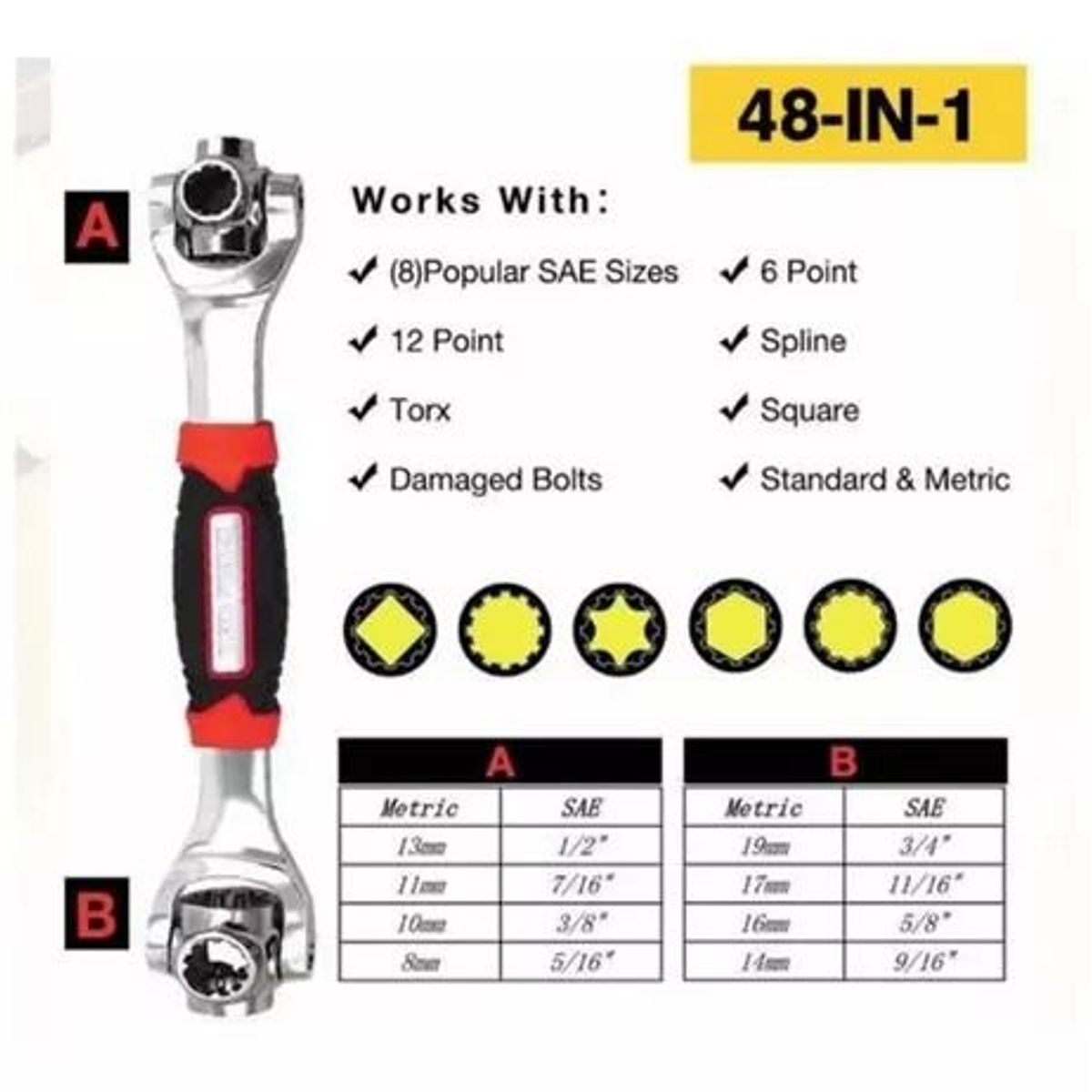 GENERICO - LLAVE UNIVERSAL 48 EN 1