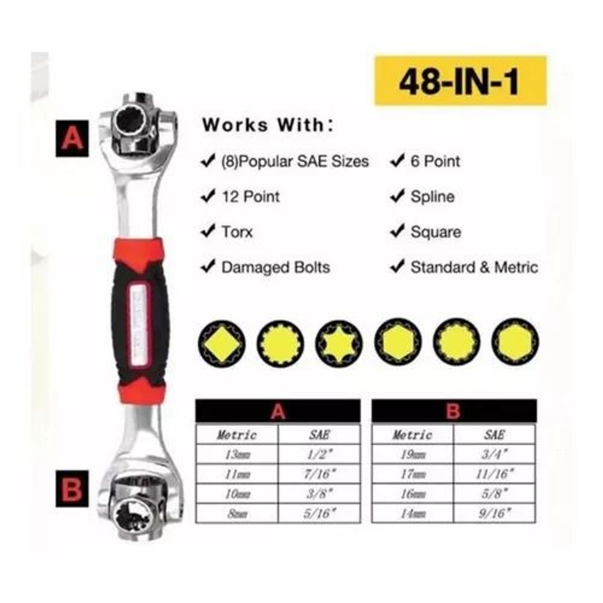 GENERICO - LLAVE UNIVERSAL 48 EN 1