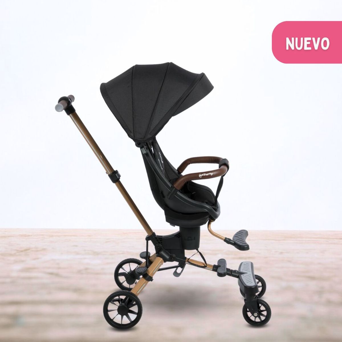 EBABY - Coche de Paseo Giratorio para Bebés «URBAN WALK» Black