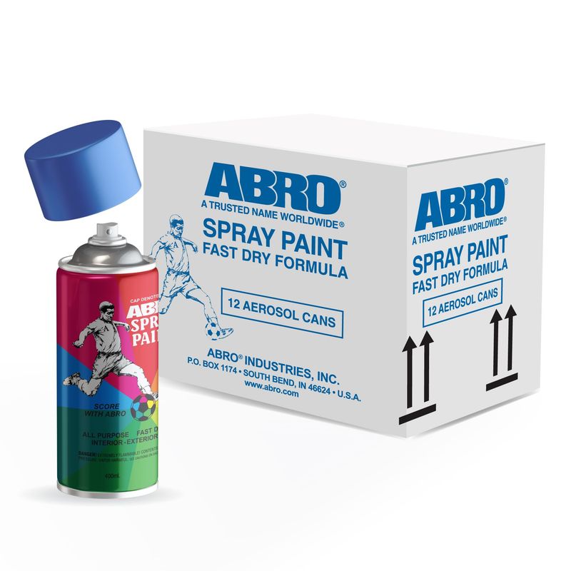 ABRO - Pintura en Spray Azul Claro 035C - caja x12 latas