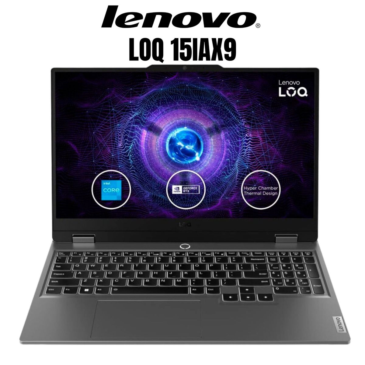 LENOVO - Laptop Lenovo LOQ 15IAX9 15.6” FHD IPS, Core i5-12450HX, Ram 24GB, 512GB SSD, RTX 3050 6GB, Win 11