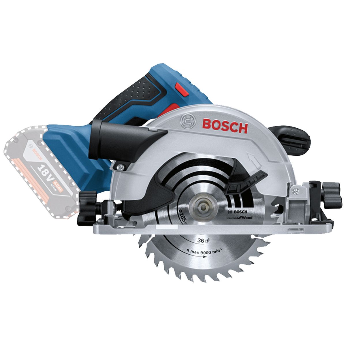 BOSCH - Sierra Circular Inalámbrica Bosch GKS 18V-57 Sin Bateria Heavy Duty