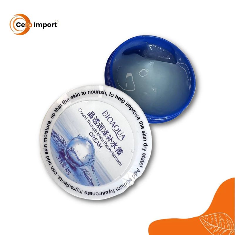 BIOAQUA - FACIAL HIDRATANTE CON HIALURONICO DE REPOSICIÓN CRISTALINA BIOAQUA