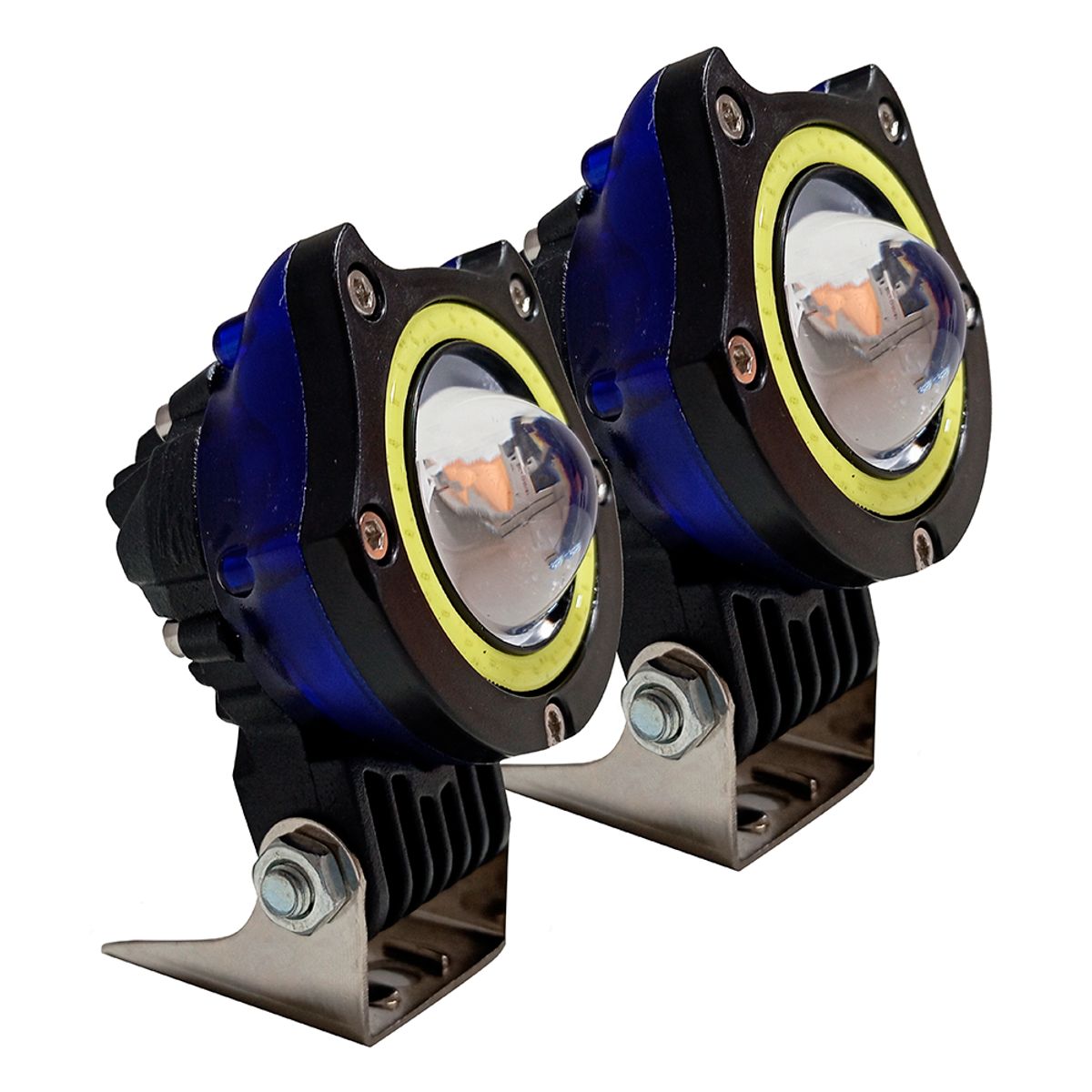 GENERICO - Exploradora Faro Led 5w Aureola Blanco Luz FijoFlash X Par