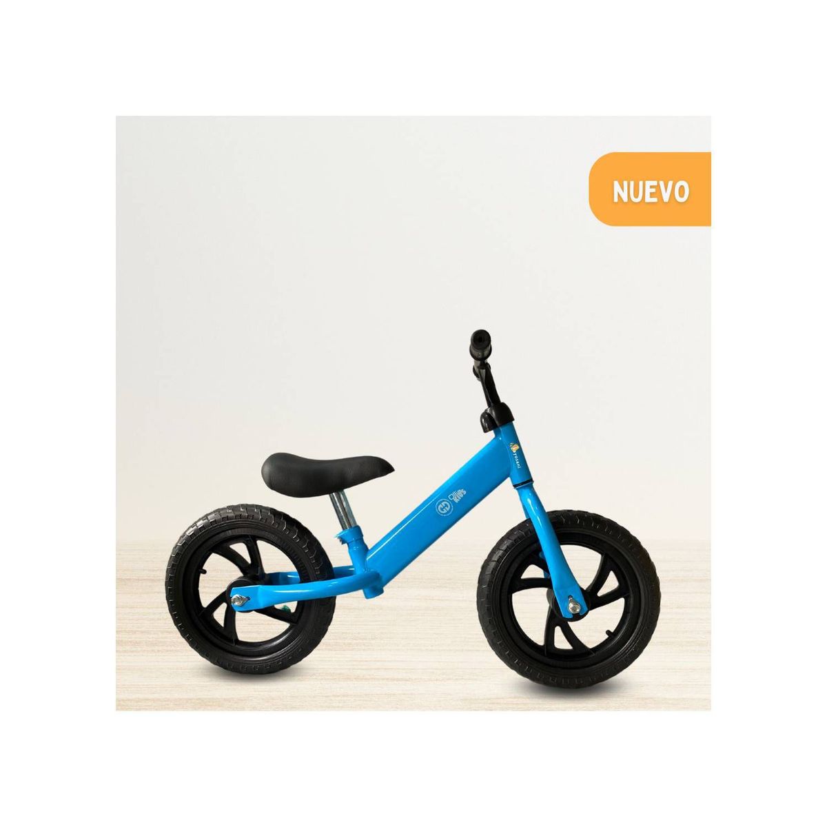 CUZKA - Bicicleta de Equilibrio Aro 12 PVC - Celeste