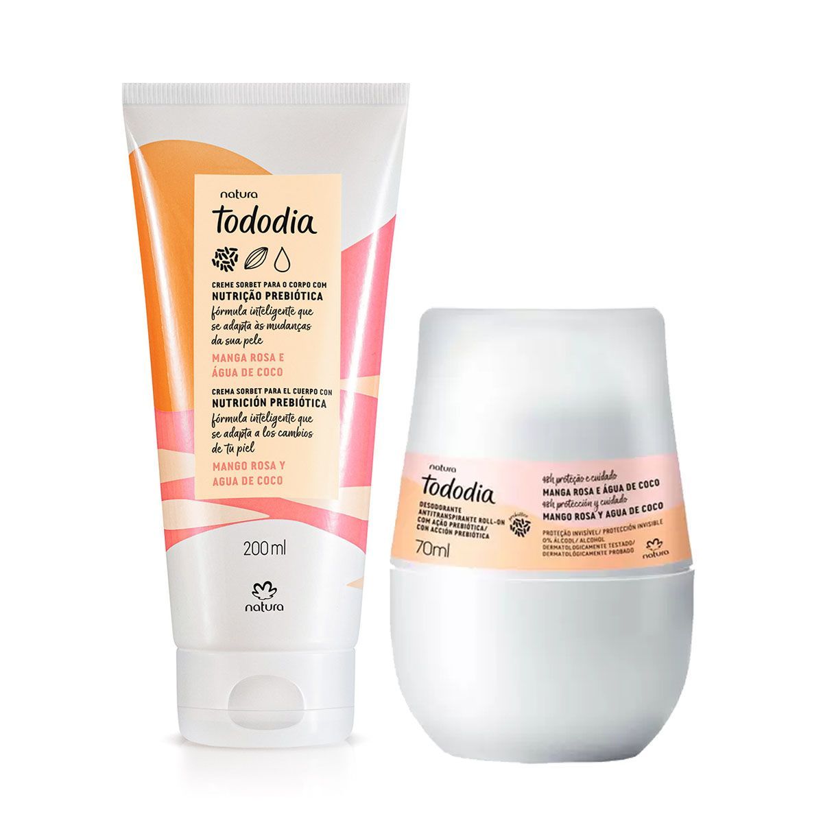 NATURA - Tododia Mango Rosa y Agua de Coco Hidratante con  Desodorante