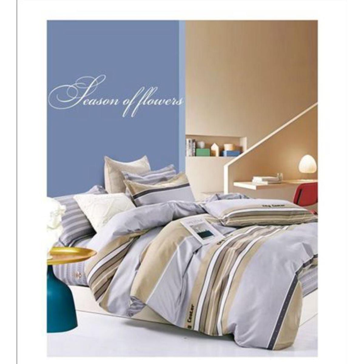 CASATEX - JUEGO DE SÁBANAS CASATEX CON DISEÑO DE 2 PLAZAS