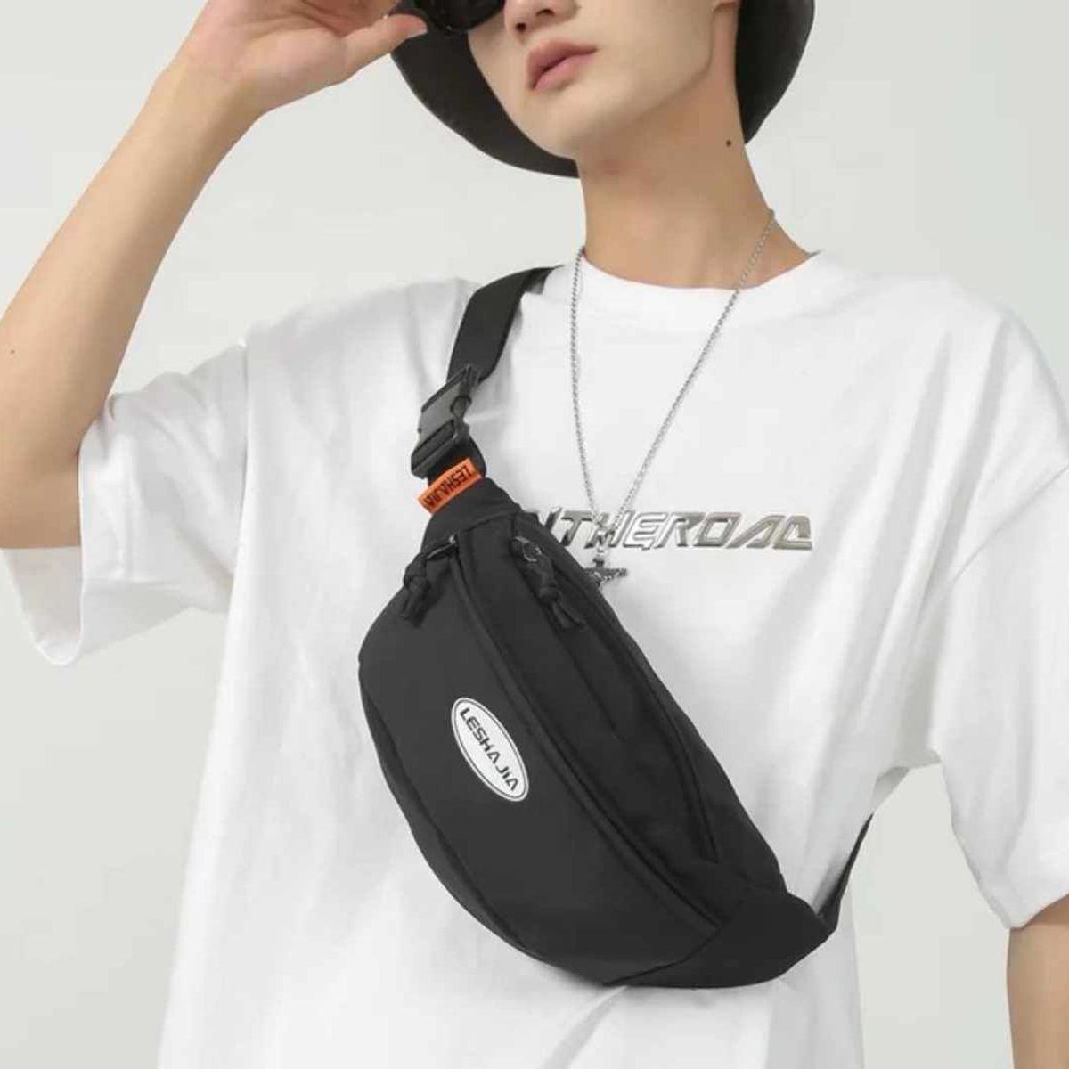 GENERICO - Riñonera de Mujer  Hombre Estilo Japones Canguro para Accesorios