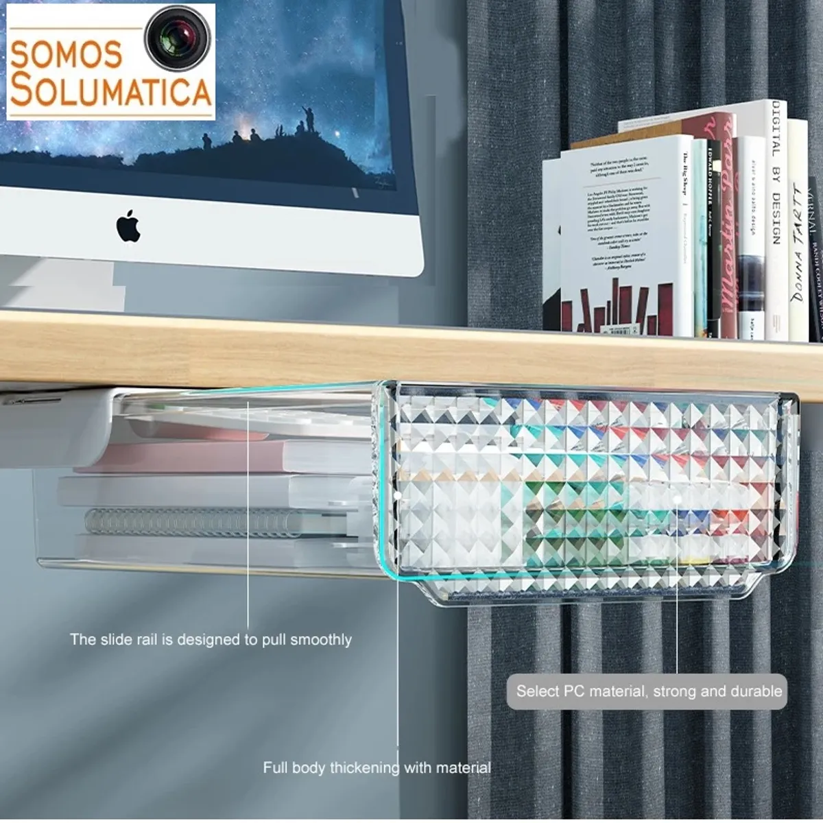 OEM - Cajon Para Escritorio Y Mesa - Organizador Facil Instalacion