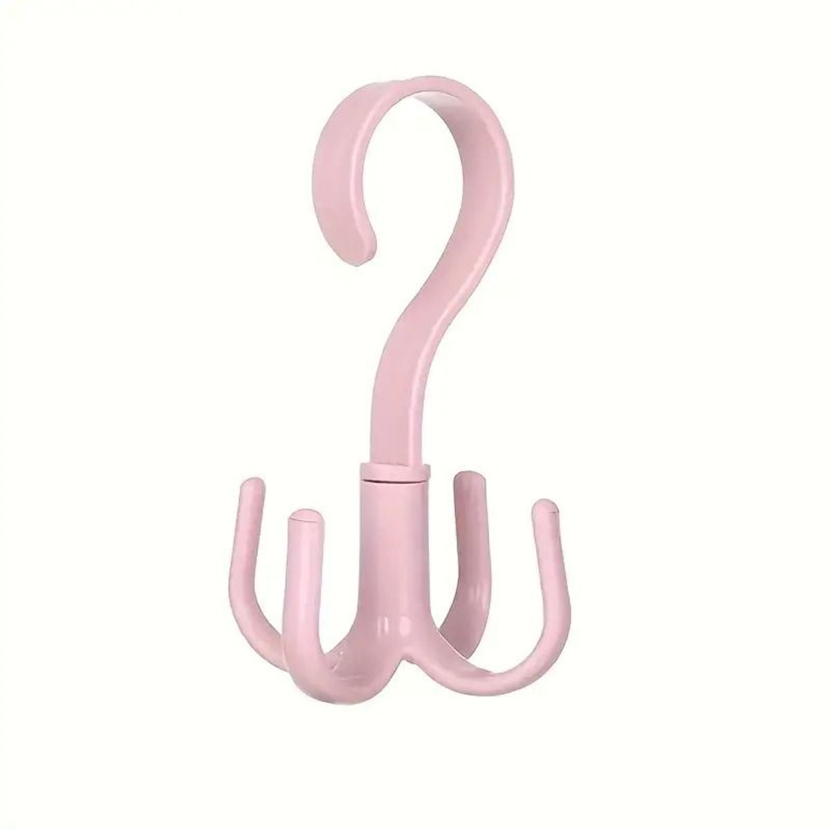 GENERICO - COLGADOR 360 CON 4 GANCHOS ROSADO