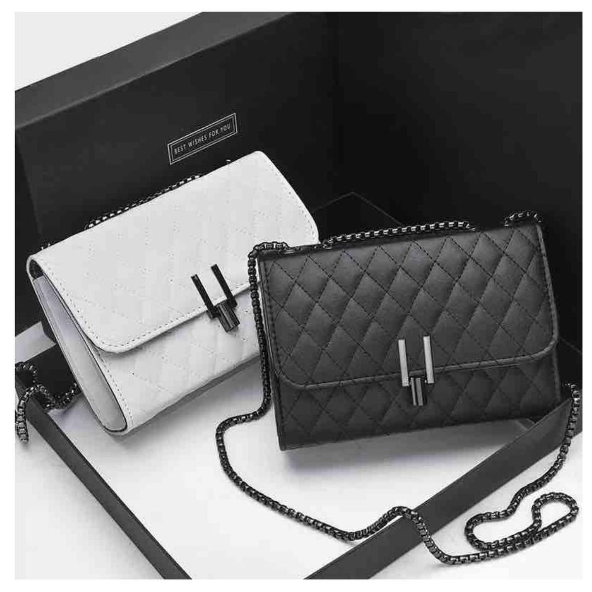 GENERICO - Cartera de mano con correa diseño premium - Negro