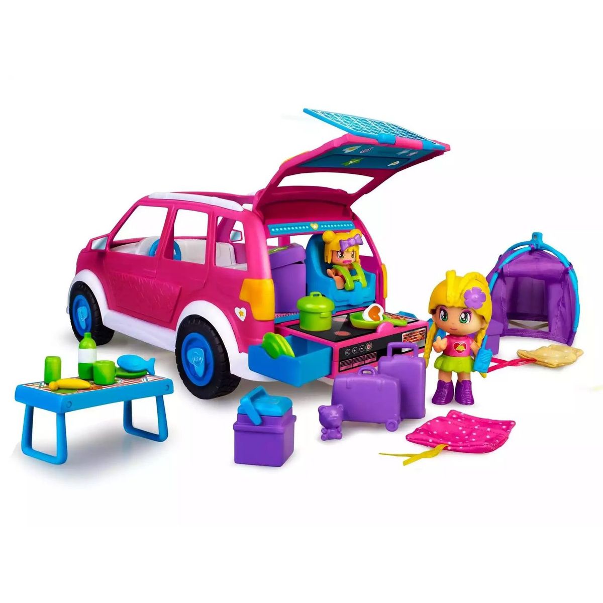 PINYPON - Juguete Muñeca Pinypon Coche de Camping