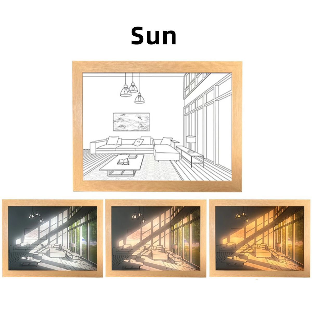 GENERICO - CUADRO 3D CON PINTURA LED