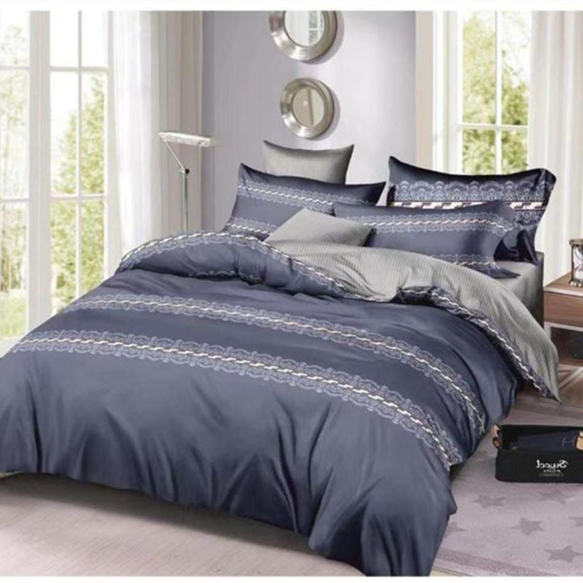 CASATEX - JUEGO DE SÁBANAS CON DISEÑO CASATEX QUEEN