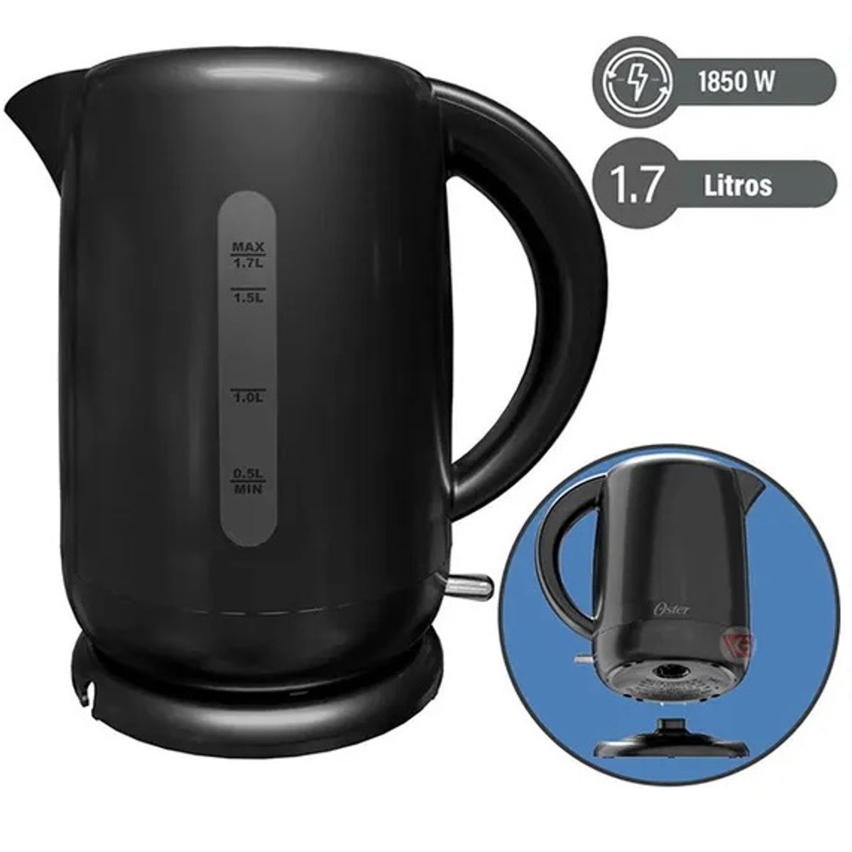 OSTER - Combo Olla Arrocera 1.8 ltros + Hervidor 1.7 litros