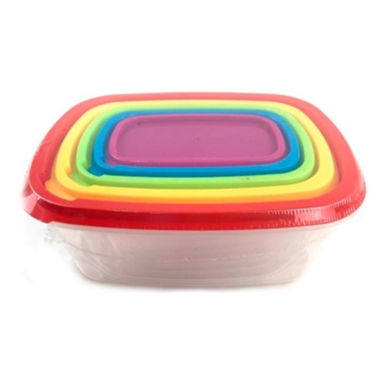 TRENDS - Set tapers rectangulares 5 piezas Rainbow