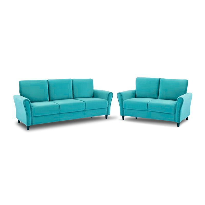 HOME PREMIUM - Juego De Sala 3 2 Brenda Turquesa