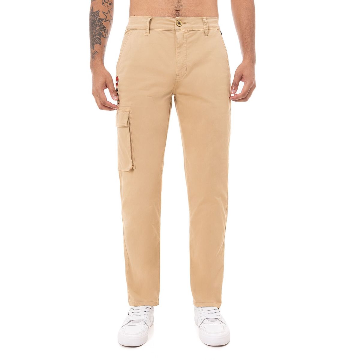 GZUCK - Pantalon Cargo Drill Stretch Hombre Dilan-Marvel