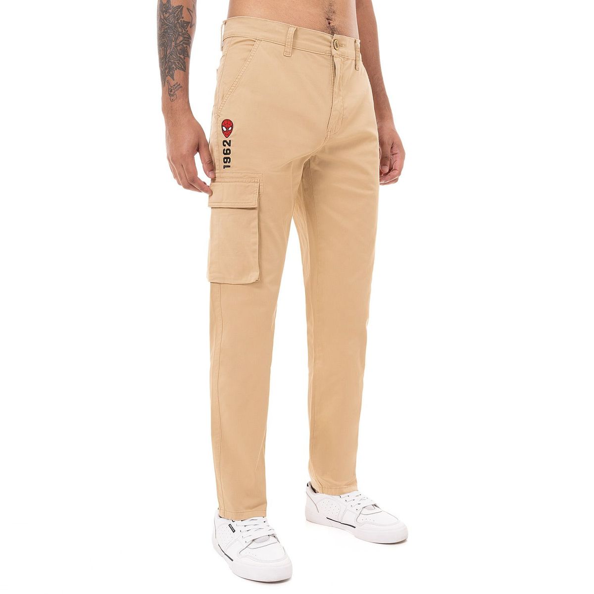 GZUCK - Pantalon Cargo Drill Stretch Hombre Dilan-Marvel