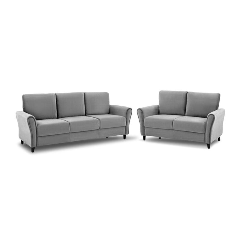 HOME PREMIUM - Juego De Sala 3 2 Brenda Gris