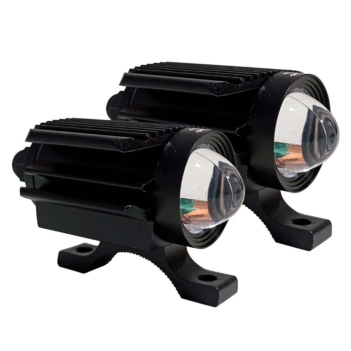 GENERICO - Exploradora Faro Led Cañón Luz Dual 15w Luz Fija Moto X Par