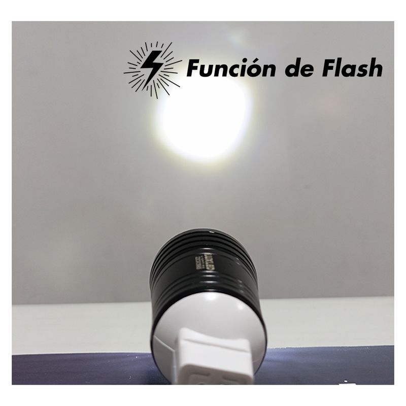 GENERICO - Exploradora Faro Led Cañón 5w Luz Fijaflash 12v Moto X Par