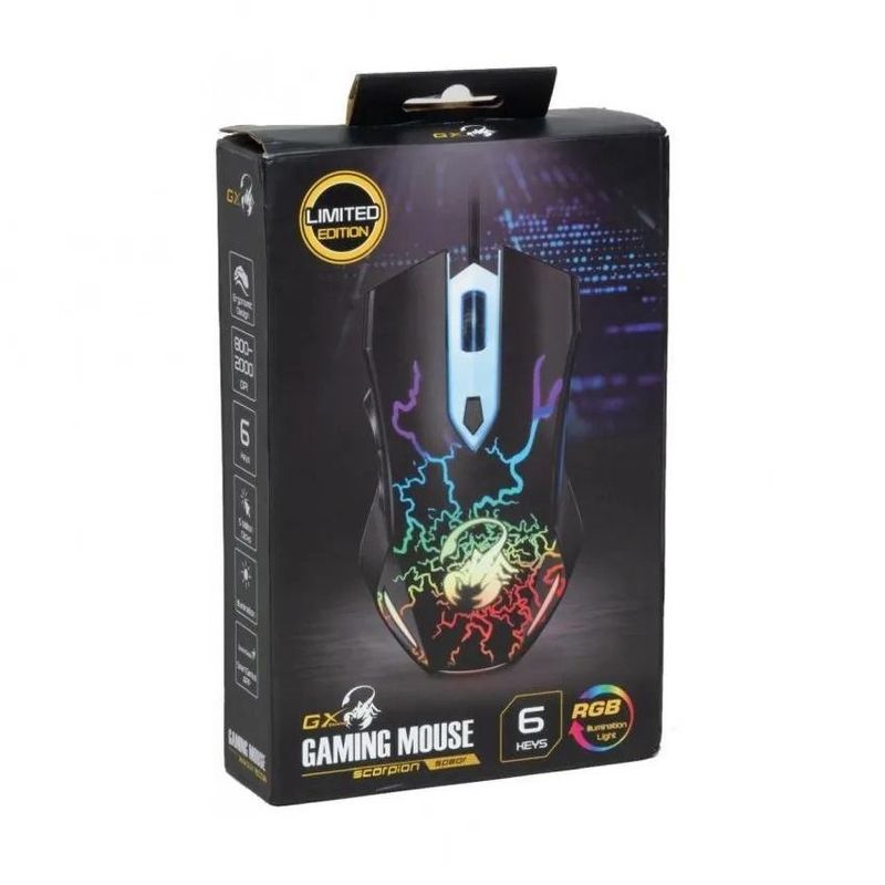 GENIUS GX - MOUSE GENIUS GX SCORPION SPEAR GAMING BLACK