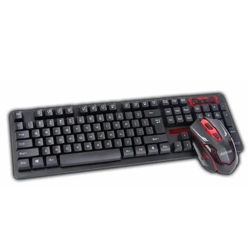 GENERICO - Kit Teclado y Mouse Inalámbrico para Pc Laptop