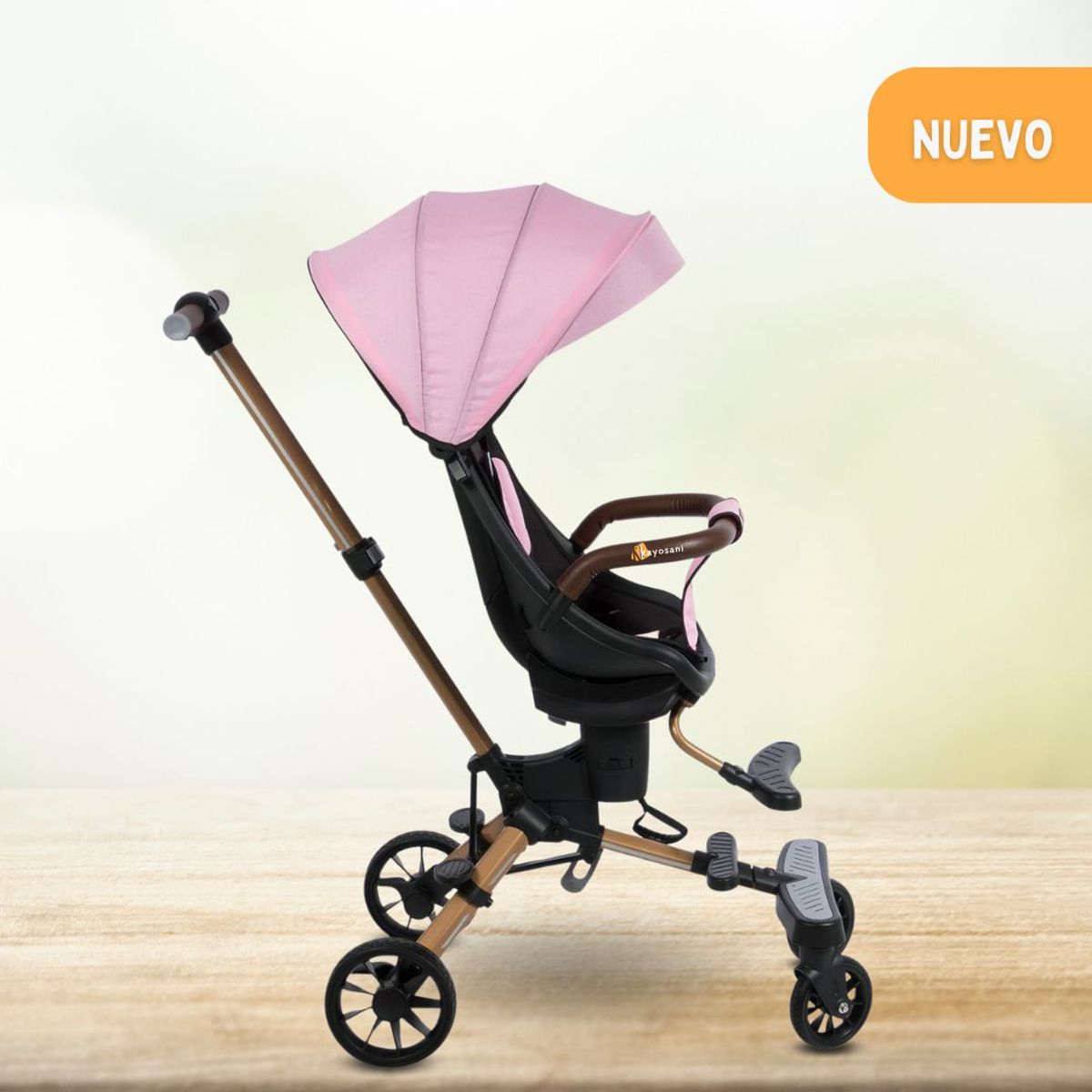 EBABY - Coche de Paseo Giratorio para Bebés «URBAN WALK» Pink