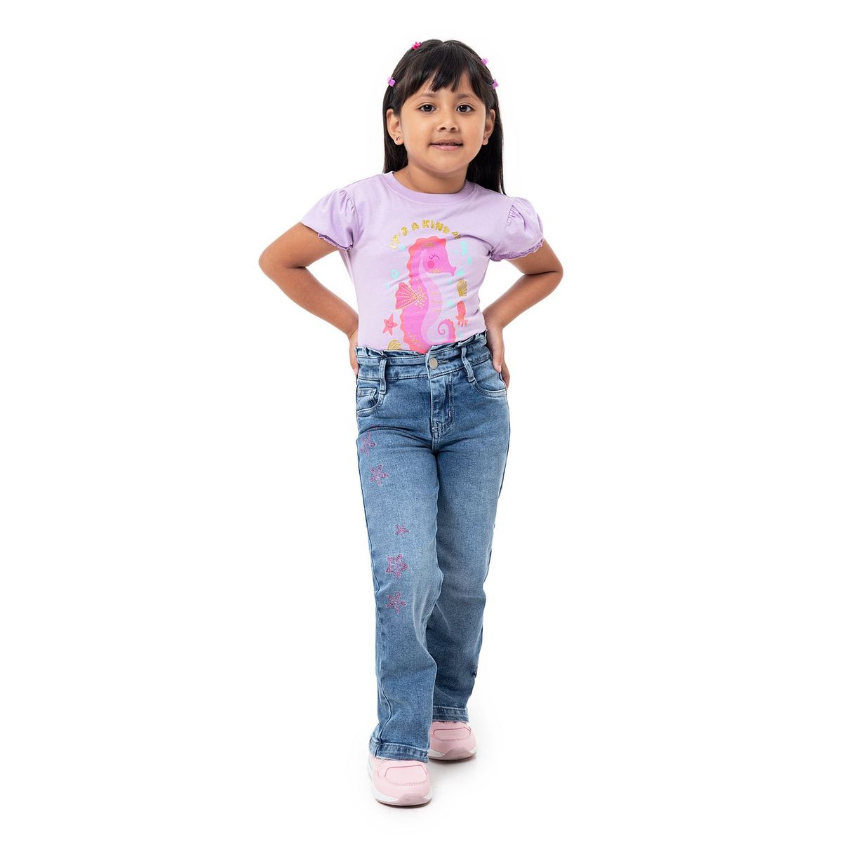 PIONIER - Pantalon Moda Denim Stretch Niña Betxabe