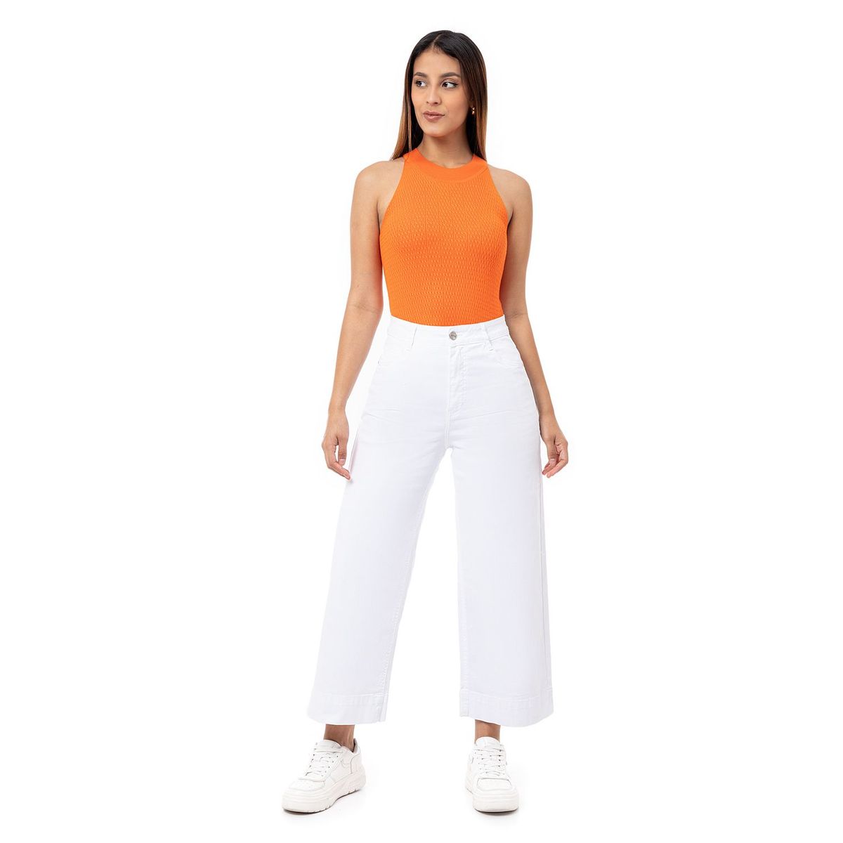 PIONIER - Pantalon Moda Drill Stretch Mujer Islem