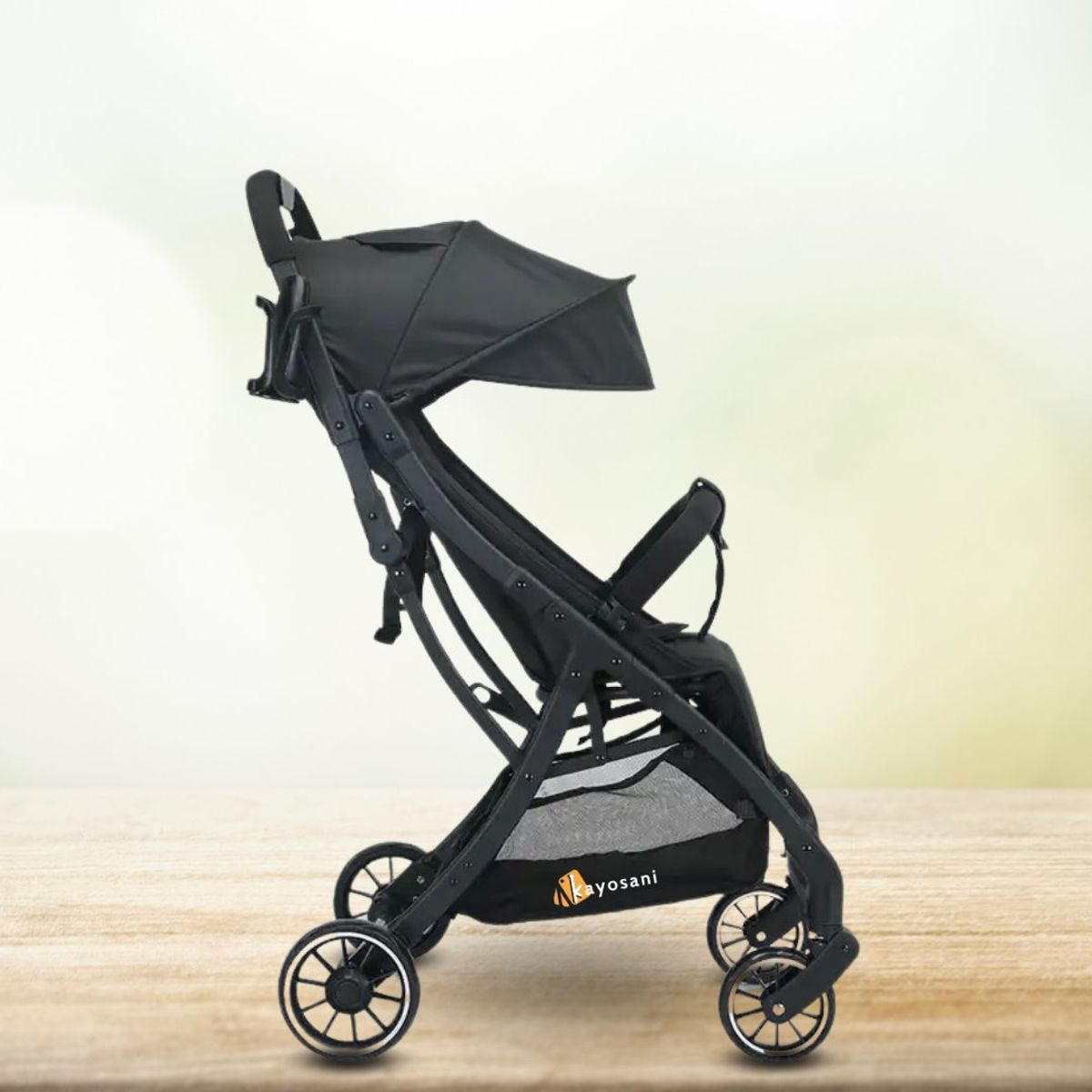 CUZKA - Coche Cuna Plegable «AUTOMATIC» Black
