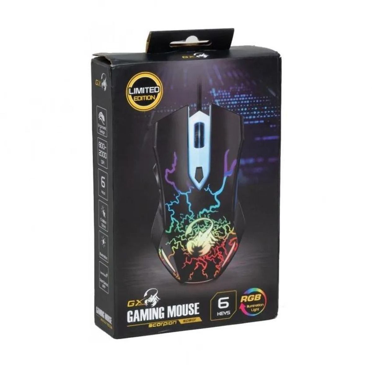 GENIUS GX - MOUSE GENIUS GX SCORPION SPEAR GAMING BLACK