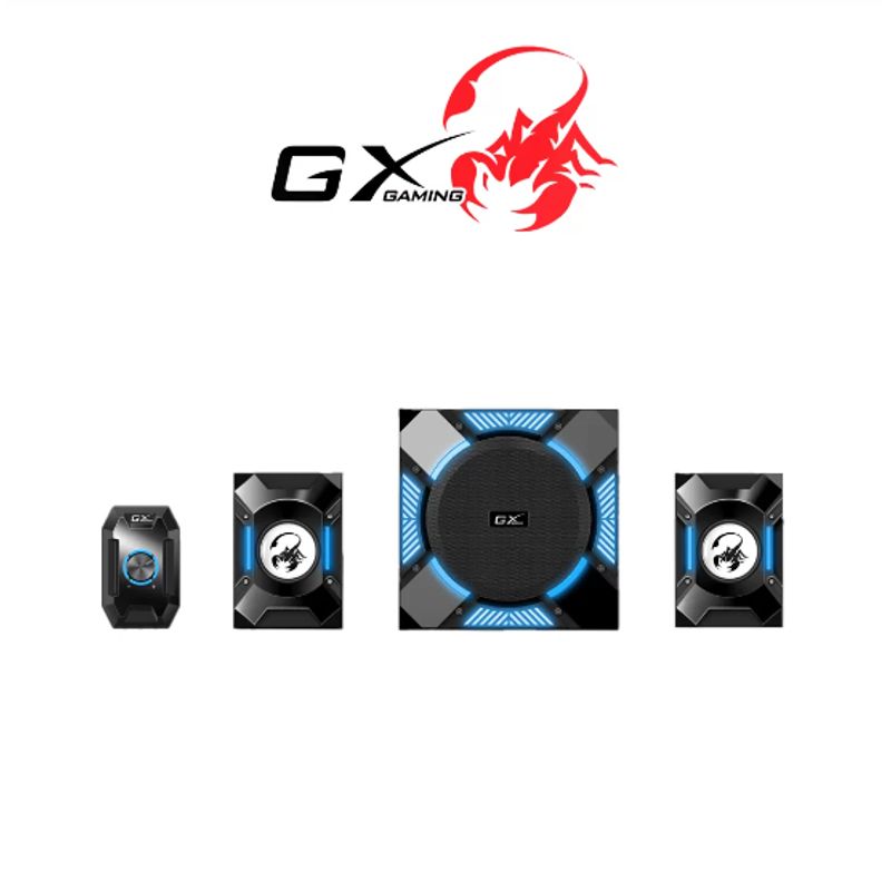 GENIUS - PARLANTE GENIUS SW-G2.1 1200 240V 36W BLUE LIGHT NEGRO