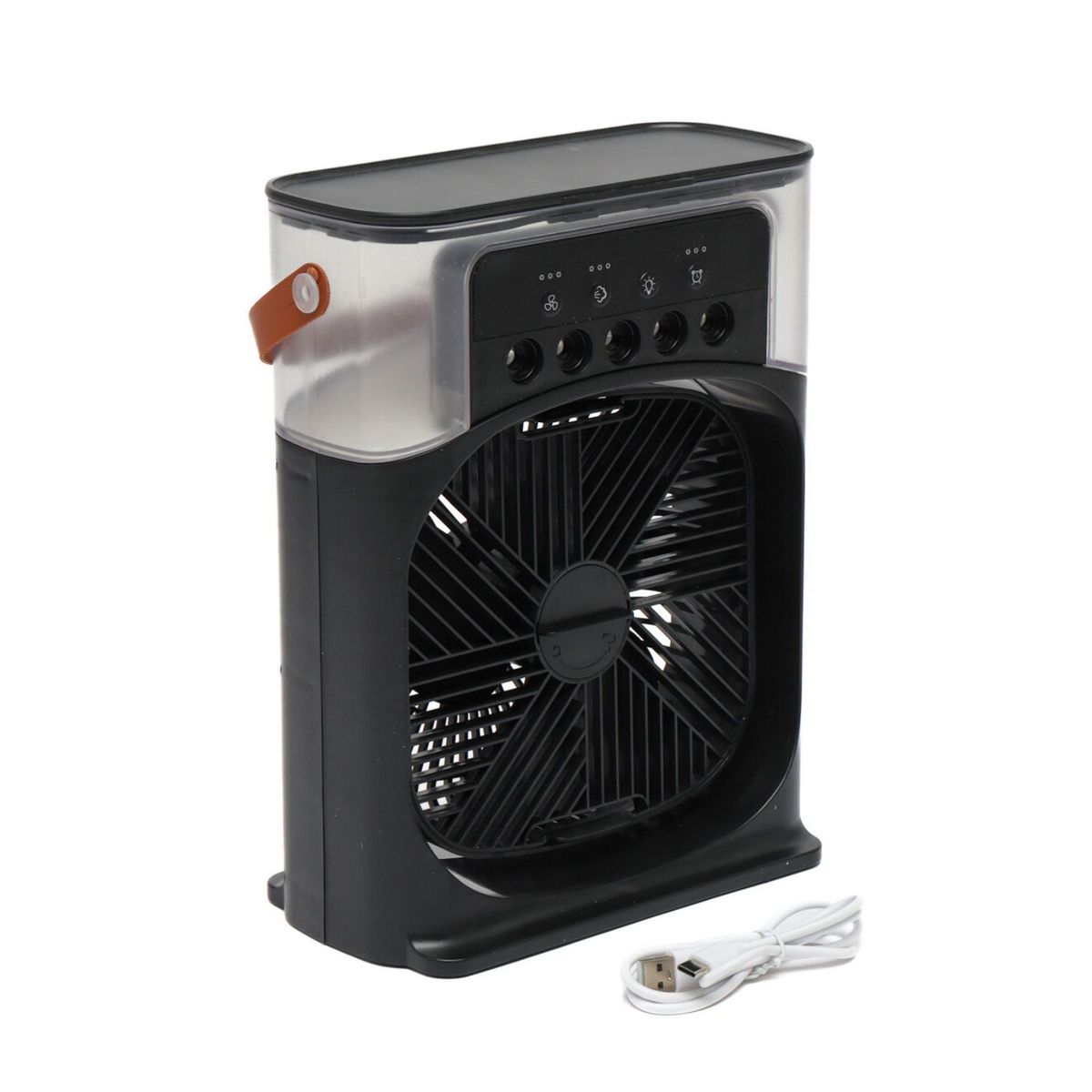 GENERICO - Enfriador Ventilador Aire Acondicionado Portátil Negro