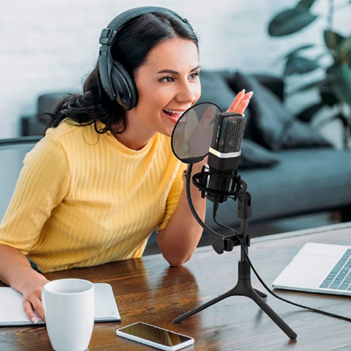 GENERICO - Micrófono Usb Profesional Mic Pro X1  Kit Completo