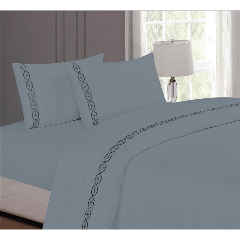 CASATEX - Juego de sabanas 2 plz 100% algodón con bordado