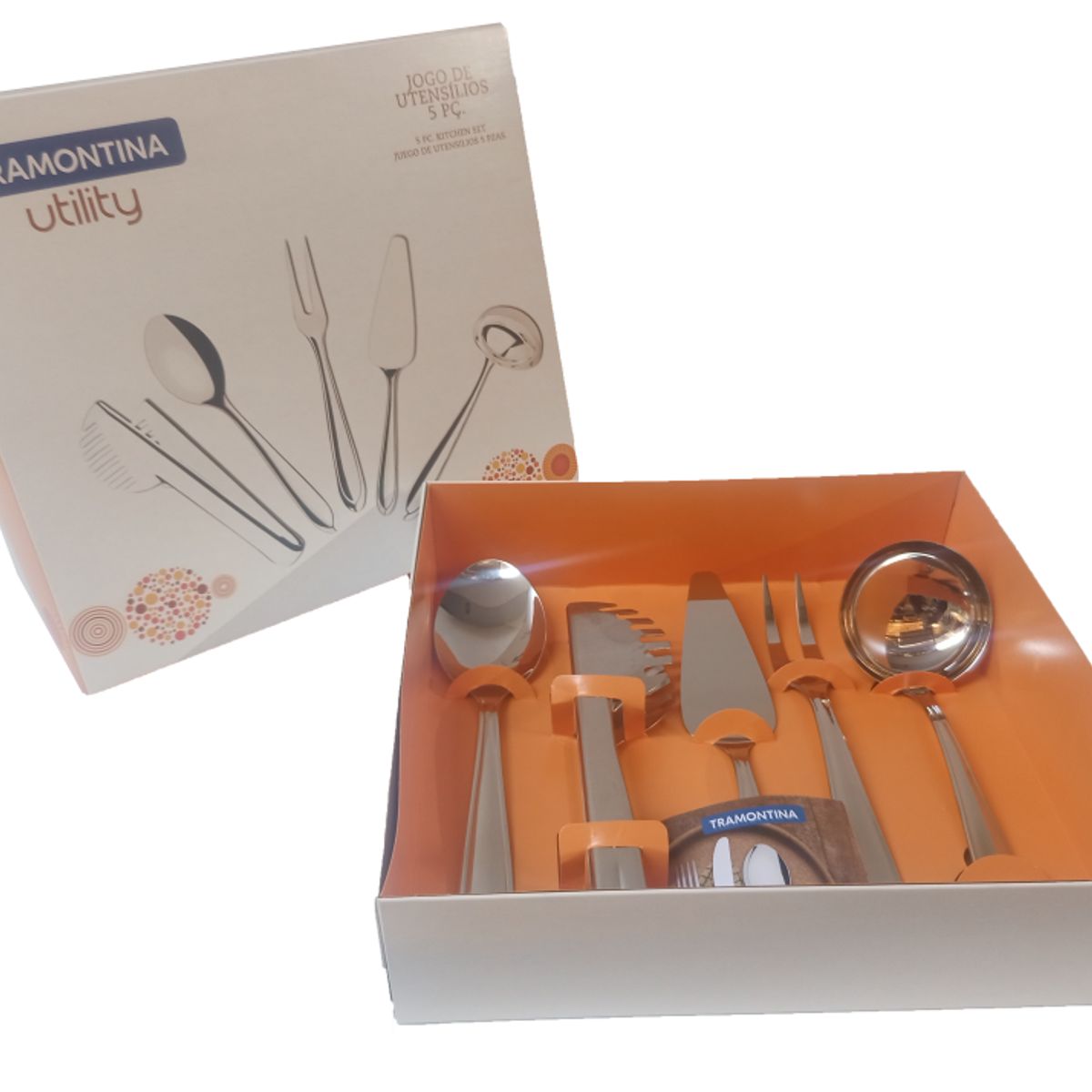 TRAMONTINA - Juego de Utensilios 5 Piezas