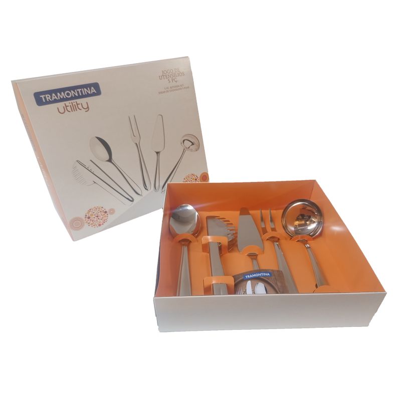 TRAMONTINA - Juego de Utensilios 5 Piezas