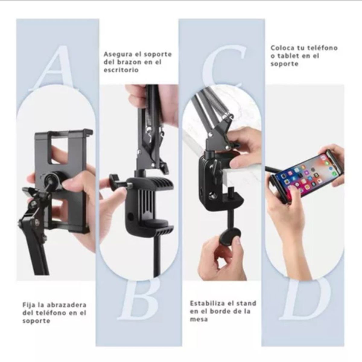 UGREEN - Soporte de brazo largo flexible para tablet ipad UGREEN escritorio 360