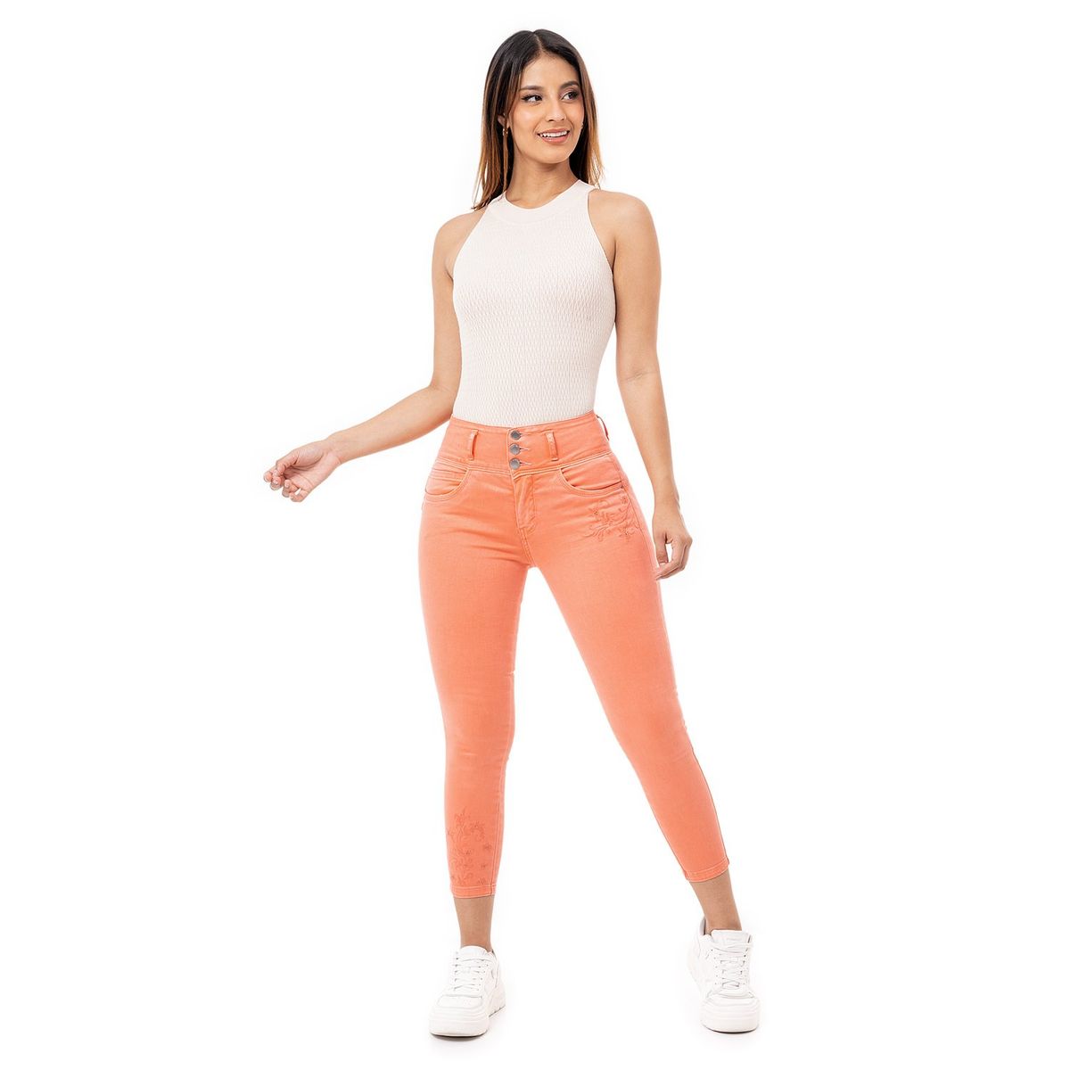 PIONIER - Pantalon Moda Drill Stretch Mujer Ambell