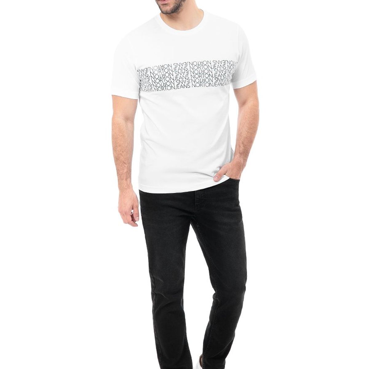 Norton - Pantalon Moda Denim Stretch Hombre Hezekiel
