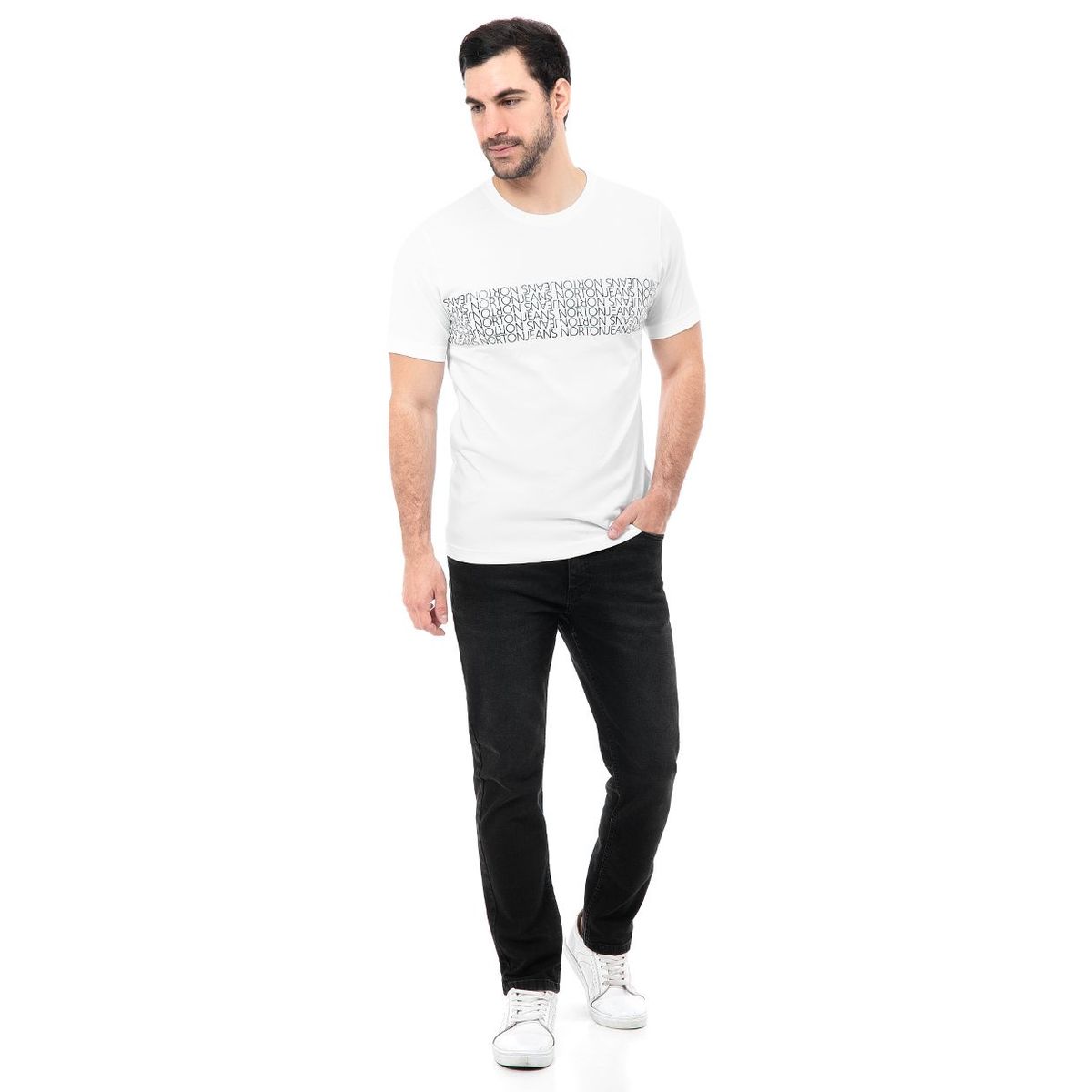 Norton - Pantalon Moda Denim Stretch Hombre Hezekiel