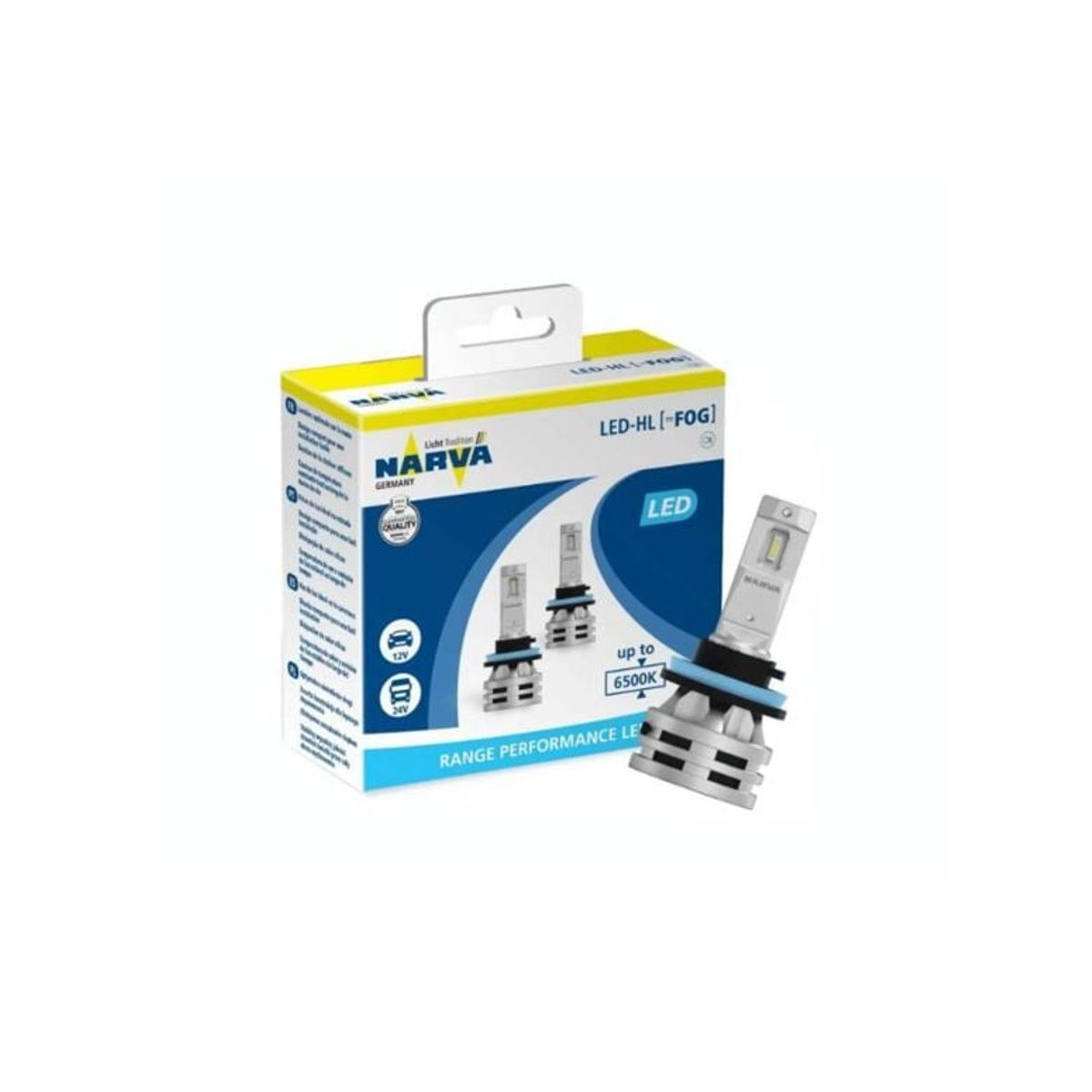 NARVA - Foco NARVA LED H11 - H8 -H16  12/24v  24W P43t-38 cod 18036