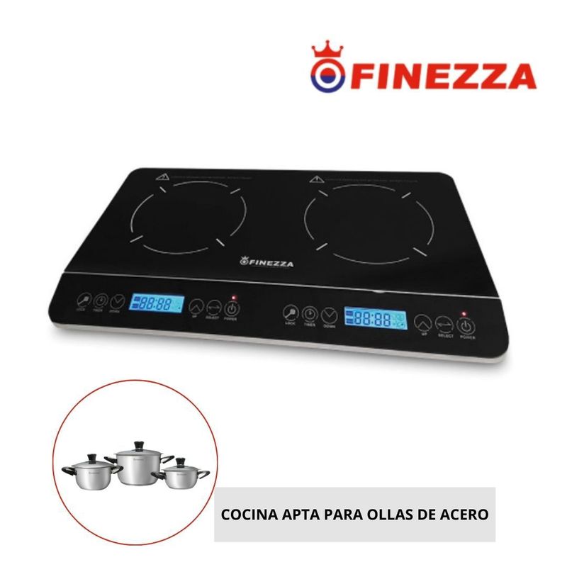 FINEZZA - Cocina de Inducción de 2 Hornillas Finezza