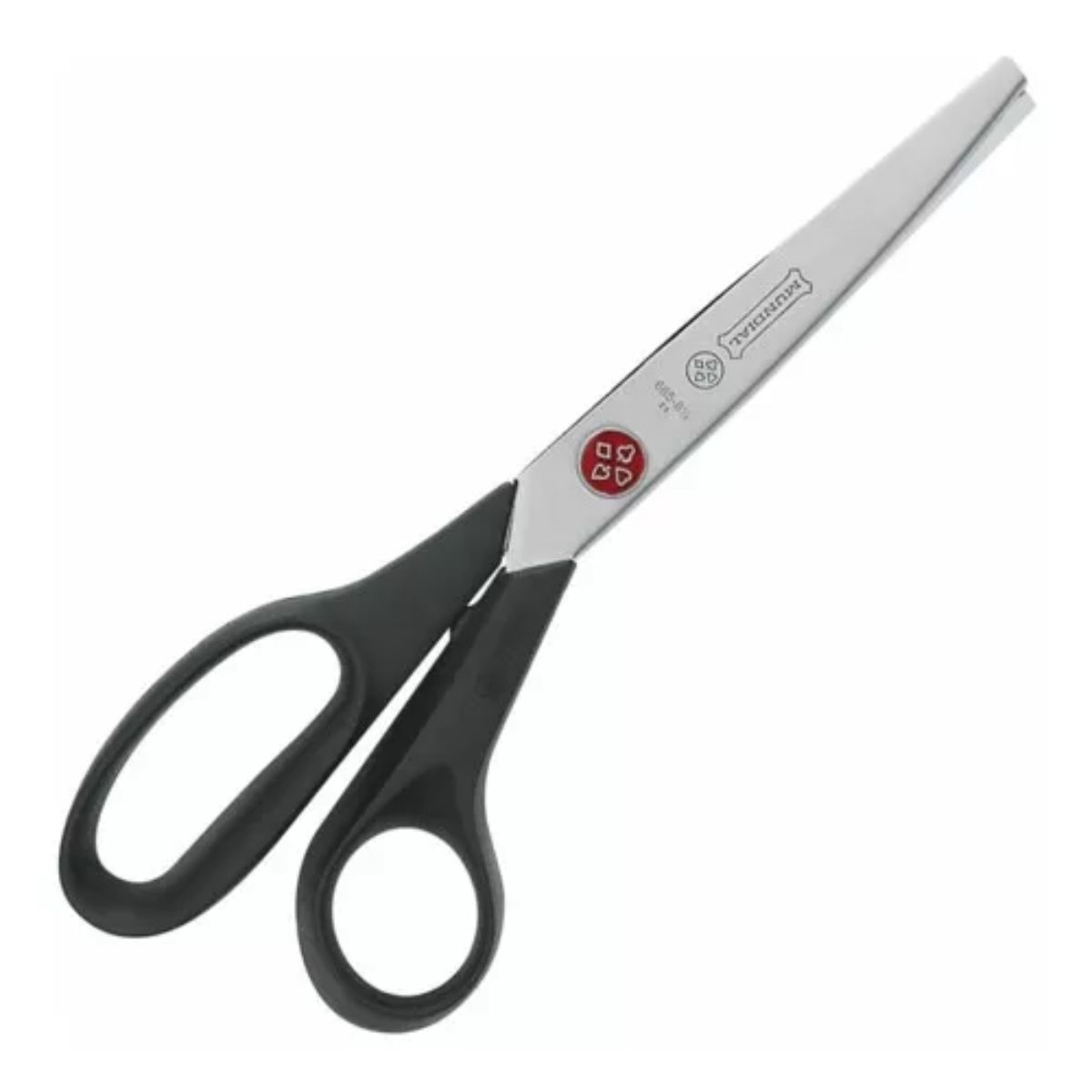 MUNDIAL - Tijera Zig Zag De Picos Mundial 8.5 Pulgadas Punto Rojo