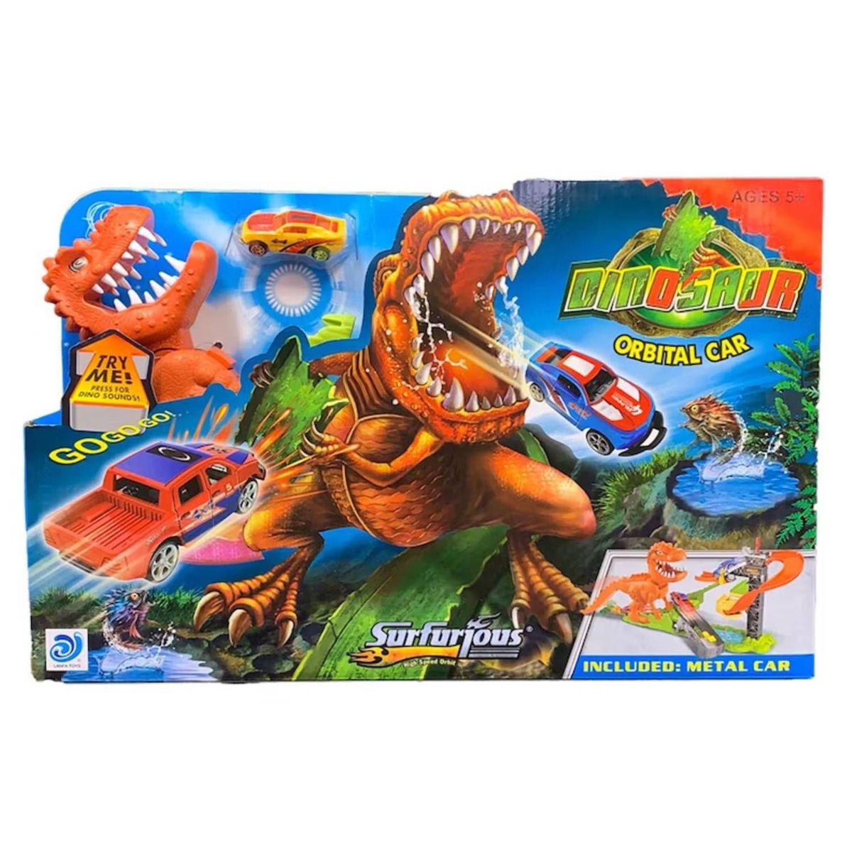 GENERICO - Juguete Pista de Carrera de Dinosaurio Hot Orbital